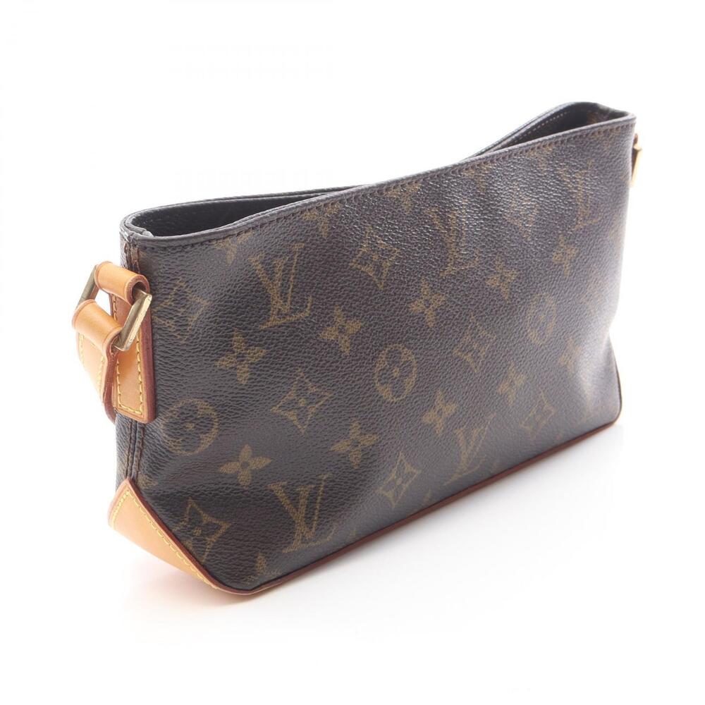 Louis Vuitton Monogram Leather Shoulder Bag Trotteur Brown Canvas - Picture 2 of 9